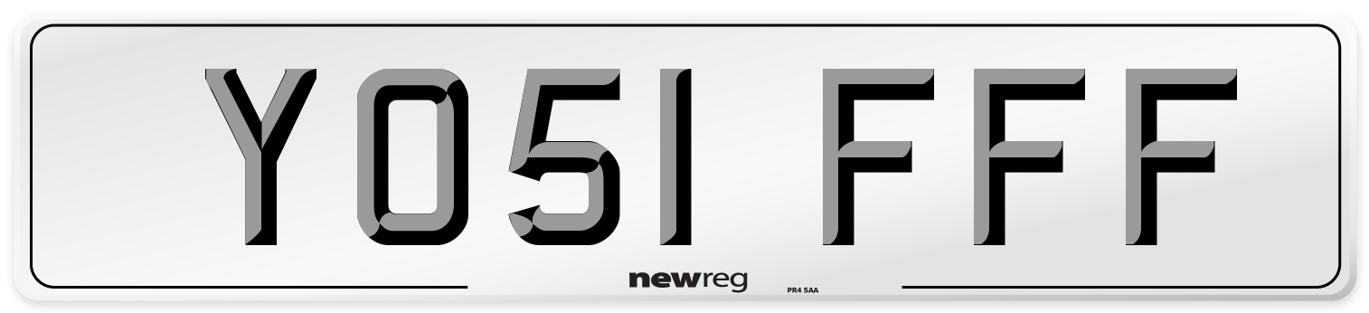YO51 FFF Number Plate from New Reg